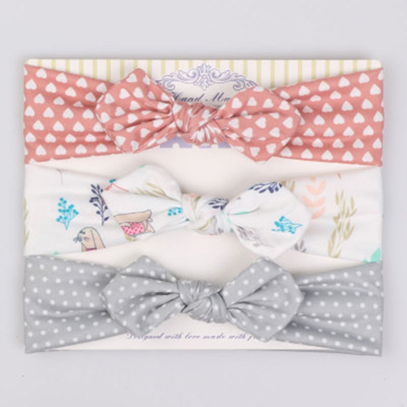 Baby Hair Bows Headband 3PC Set